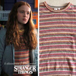 GAP Striped Merino Wool Blend Sweater ASO Max Mayfield